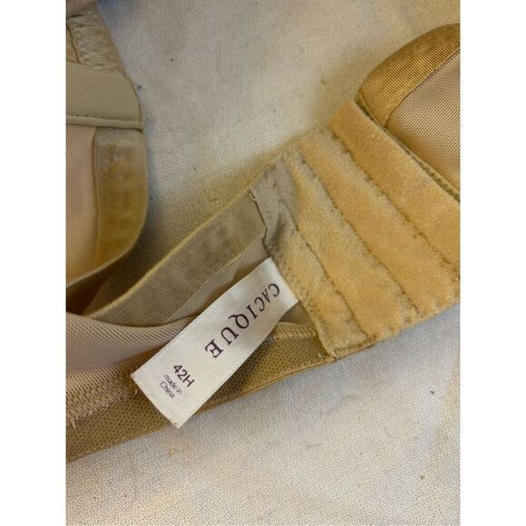 Cacique 42H beige bra Satin full Coverage - Picture 8 of 8